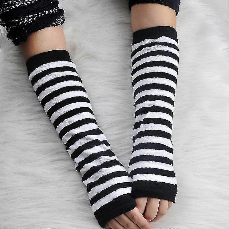 4 Pairs Cashmere Feel Wrist Fingerless Gloves Gloves