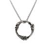 Men's Retro Titanium Steel Wolf & Dragon Head Pendant Necklace