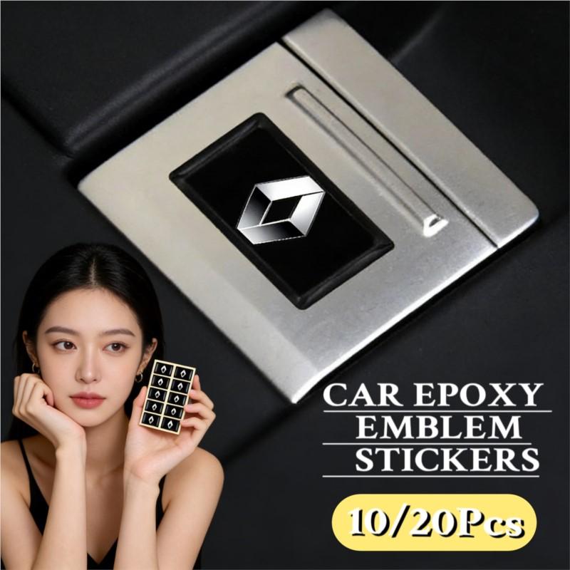 10/20/Pcs 3D Styling Car Epoxy Emblem Stickers Decor Accessories For Renault Fluence Captur Megane Clio Kadjar Talisman Arka Z555