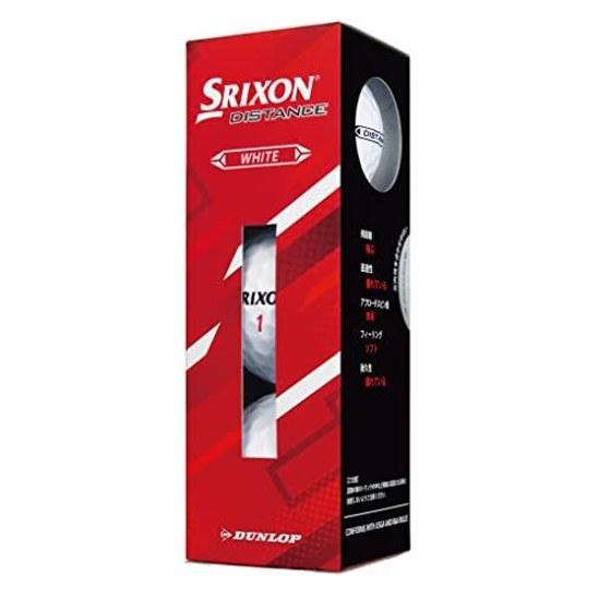 DUNLOP Golf Ball SRIXON DISTANCE9 2022 Model 1 Dozen (12 pieces) White Passion Yellow