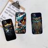 PP15 Cartoon Owl Soft Shell Phone Case for OPPO A3 Pro A72 A74 A76 A77 A77S A78 A79 A94 A95 A18 A40M A58
