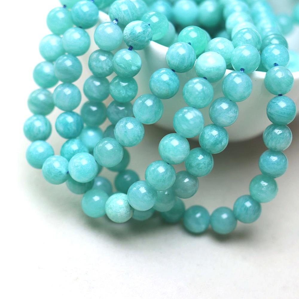 

Амазонит Синий Халцедон Натуральный Камень 15 Гладкие Свободные Разделительные Бусины 4/6/8/10/12мм для Изготовления Ювелирных Изделий DIY Браслеты Шармы Аксессуары Dia 4mm
