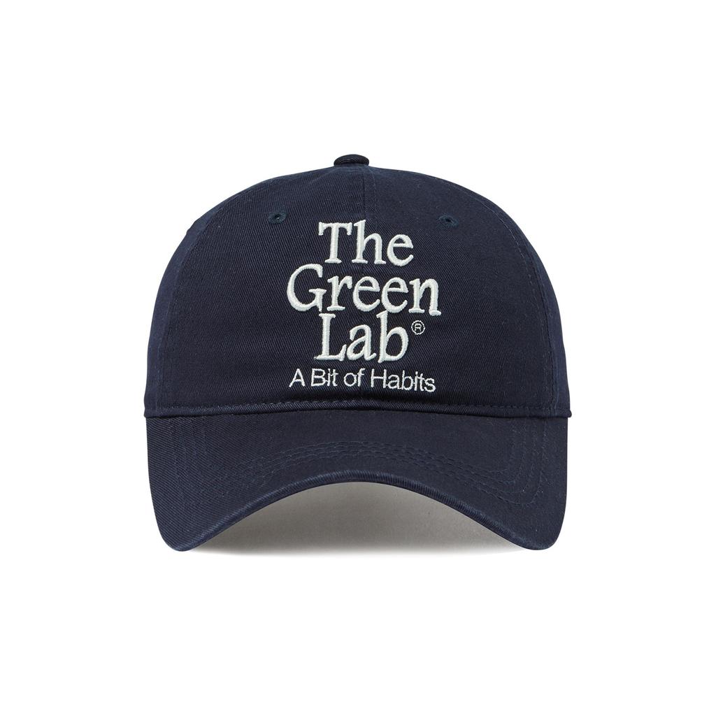 THE GREEN LAB Embroidered Washed Ball Cap [Navy]