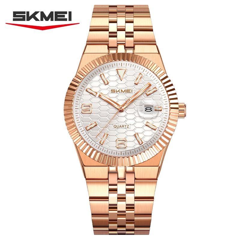 Men's Quartz Watch Classic Style Waterproof Luminous Date Display Stainless Steel Wristwatch For Women