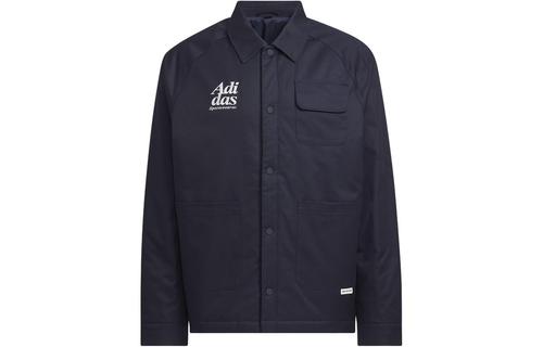 Adidas Small Logo Padded Jackets Coats Men s Legend Ink JE6103 M синий