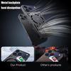 Rugged Metal Frosted Hollow Case For iPhone 17 Air 16 15 14 13 12 Pro Max 17Pro For Magsafe Wireless Charge Cooling Armor Funda