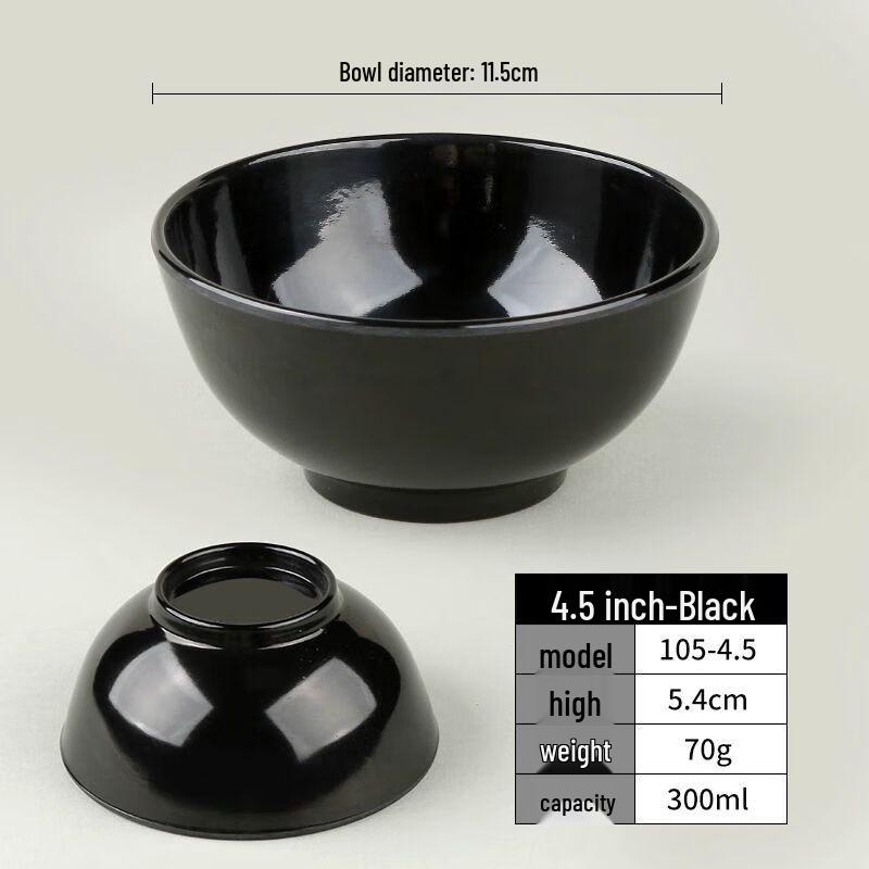 Commercial Melamine Hand-painted Dining Bowls 4.5 inches