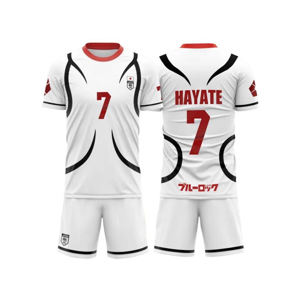 Horké Blue Lock Japonsko U20 Bílá Kreslená Anime Cosplay Pánské Obleky Dres Letní Dětský Set s Krátkým Rukávem Módní Dámské Sportovní Sety