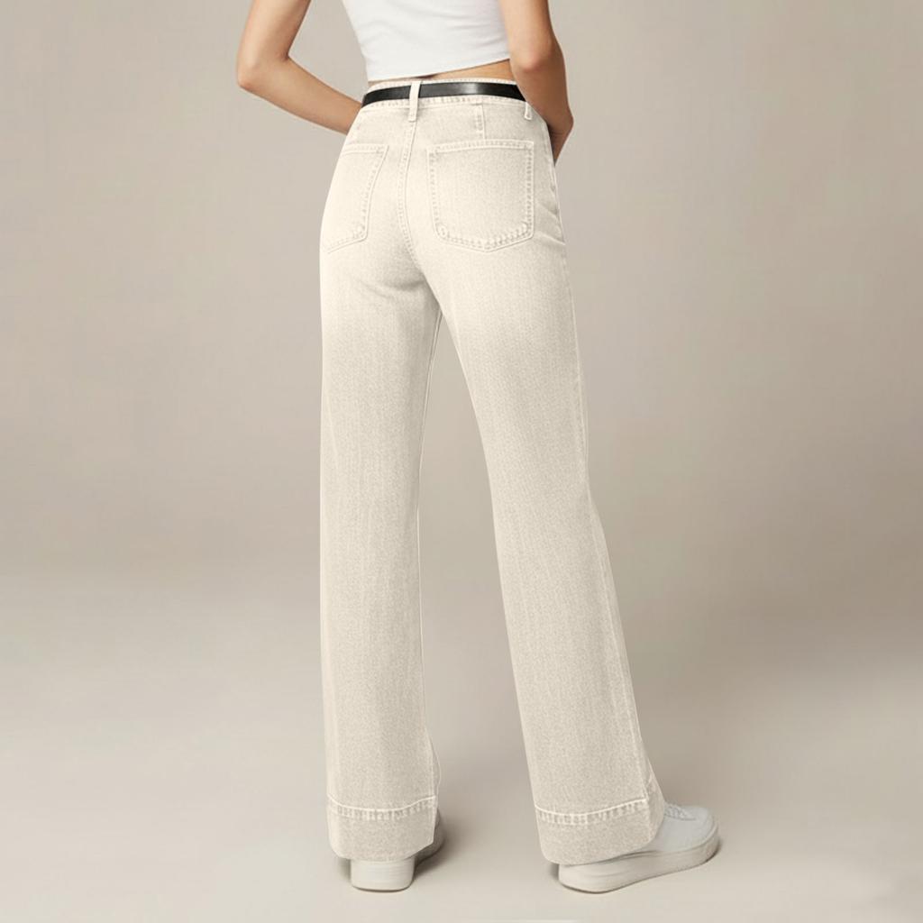 Women's Fashion Slim,Fit Versatile Slightly Flared Long Pants Casual Jeans