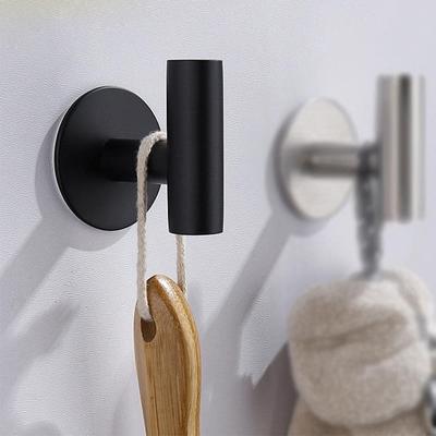 1 Stück selbstklebende Haken für Bademantel, Handtuchhalter, Wandgarderobe, Kleiderständer, Schlüsselhalter, Schlüsselanhänger, rostfreier Duschhaken aus 304 Edelstahl