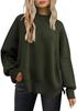 Women's Loose Solid Color Bat Sleeve Knit Sweater - Autumn/Winter Collection