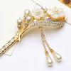 Vintage Chinese Style Hair Stick, 1 Piece Metal Hairpin with Rhinestone Decoration