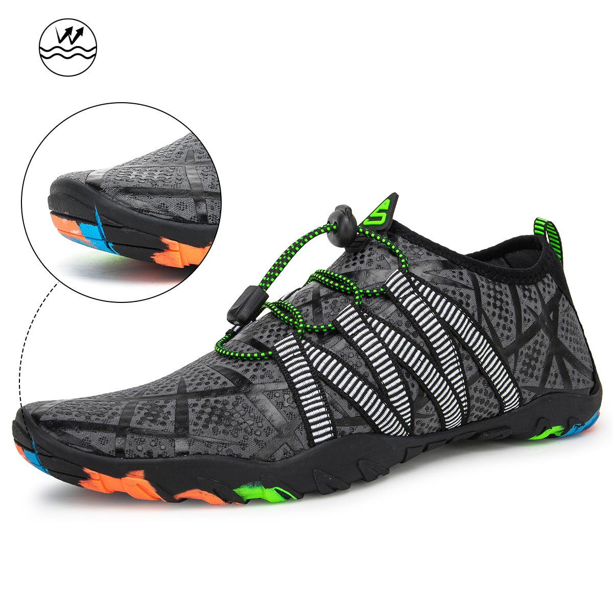 

Shoes Outdoor sports casual shoes Spring and summer new men s large size black dark blue 48 сірий колір