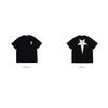 Summer Fashion Heavyweight Retro Men's Pentagram Cotton Printed Round Neck High-quality Casual Fitness Street Sports T-shirt