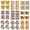 10PCS Softball Themed Iron On Patches, Softball Bow & Unicorn Embroidery Patches, Patches for Clothing DIY Decoration