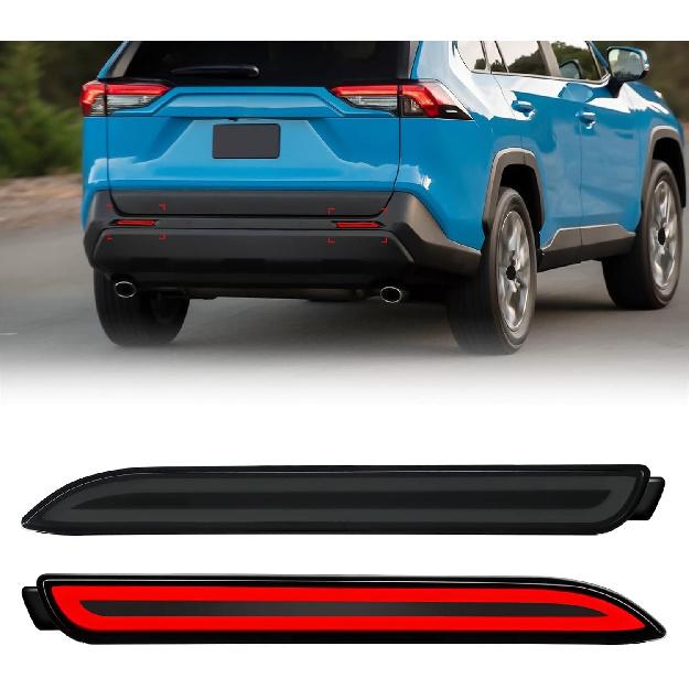 Rear Bumper Reflector Lights For Toyota RAV4 Sienna Venza Avalon Reiz Matrix RC250 RC350 IS-F GX470 RX300 LED Brake Light with Turn Signal