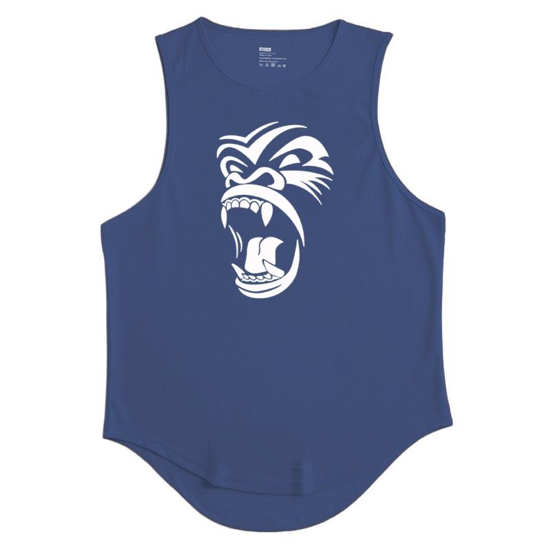 Summer Dacron Sleeveless Shirts Men Tank Top Bodybuilding Shirt Vest Gym T Shirt Sport Tops Singlet Men Clothing Streetwear