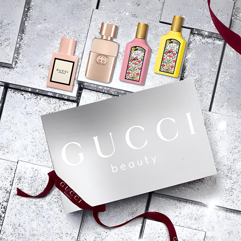 Gucci Mini-Parfüm-Proben-Set Vierteiliges Set Gorgeous Orchi/Gorgeous Gardenia/Guilty /Bloom 5ml*4