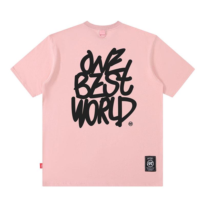 European And American Smiley Face Printing Street Tide Brand Casual Loose Cotton Short-Sleeved T-Shirt Men'S And Women'S High Street