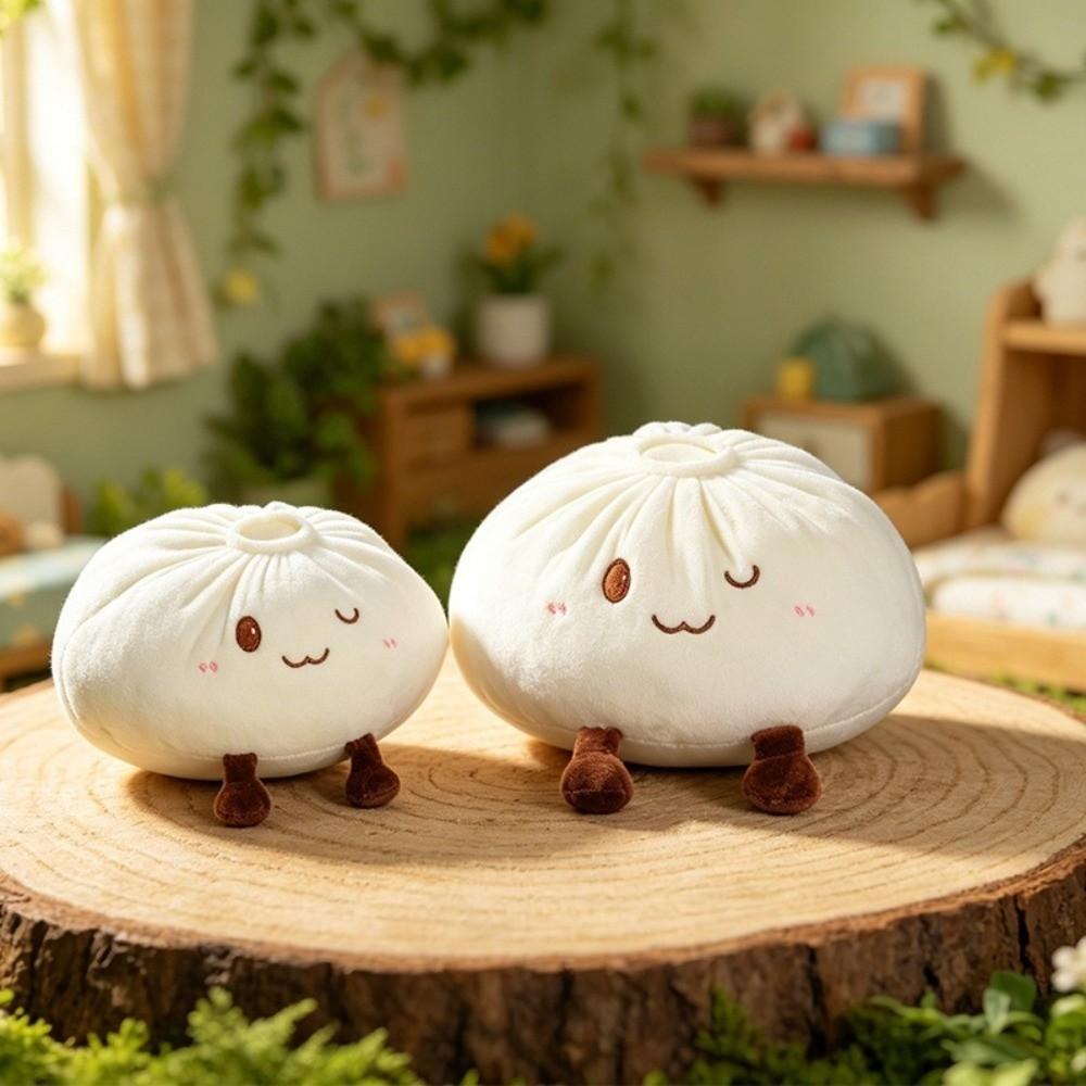 PP Cotton Steamed Bun Plush Toy Fluffy Comfortable Dumpling Plush Toy Bun Plush Doll Kids Present
