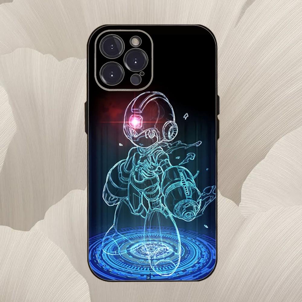 

R-Rockmans Game M-Megamans Phone Case For iPhone 16,se4,15,14,13,12,11,Pro,X,XS,Max,XR,Plus,Mini Soft Black Cover iPhone14