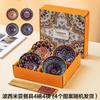 Japanese style dish set, household tableware, blue and white porcelain dishes, ceramic rice bowls, gift set, boxed