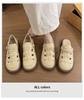 Two wearing hollowed-out bag head sandals for women in 2025 new literary hole thick-soled Mori Roman half slippers for summer wear