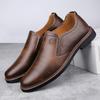 Herren Abendschuhe Slip on Casual Leder British Spitzschuh Schwarz und Braun Neue Designer Schuhe Männlich