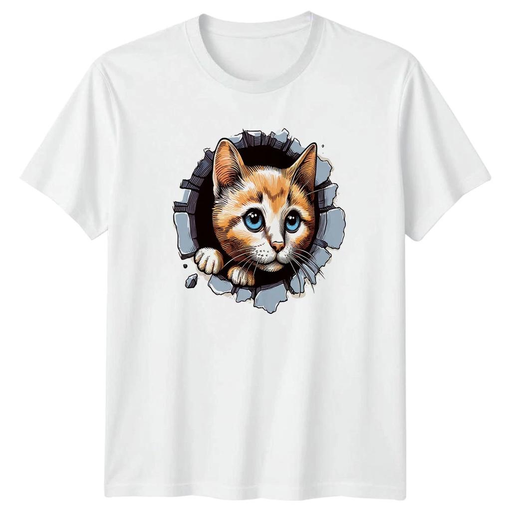 Kitten Cats Animals Mens T-Shirt Womens Tee Graphic Unisex Top Pet Lover