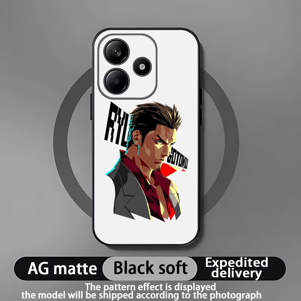 Yakuza Kiwami 3 Dark Ties Phone Case For Xiaomi Redmi Note 14 13 12 11 Pro Plus S 5G 4G Soft Black Phone Cover