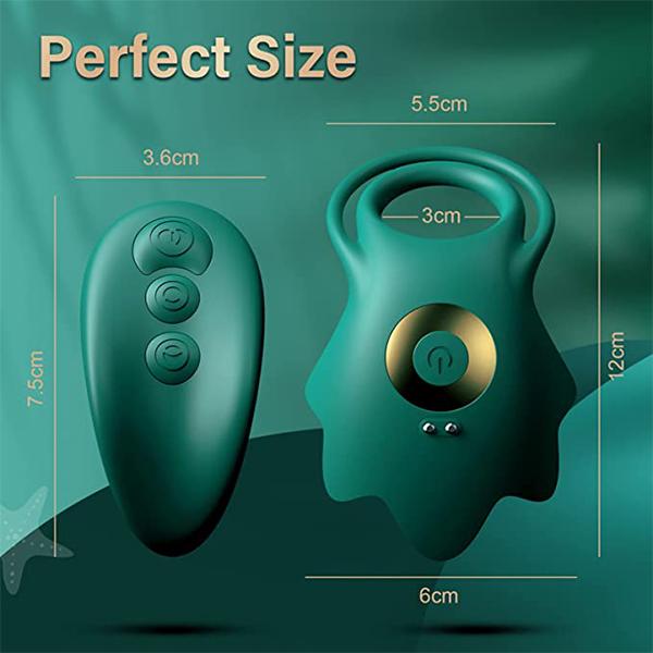 Vibrating Ring, Ring Vibrator with 10 Vibration Patterns, Silicone Adult Sex Toys, Female Couple G-spot Clitoral Vibrator, Adult Sex Toys