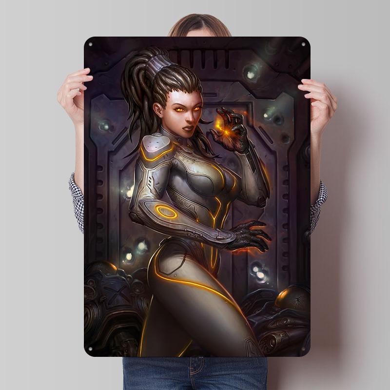 SStarCraft Tinplate Posters Customizable Wall Art Retro Vintage Metal Tin Signs for Decoration Home Decor Items House Interior