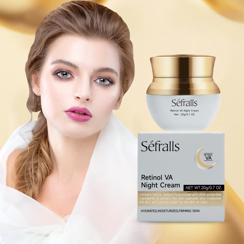 Séfralls Straffende Feuchtigkeitscreme Nachtcreme 20g Kollagen peptid gesichts feuchtigkeitsspendende und straffende gesichtscreme hautpflege produkte,