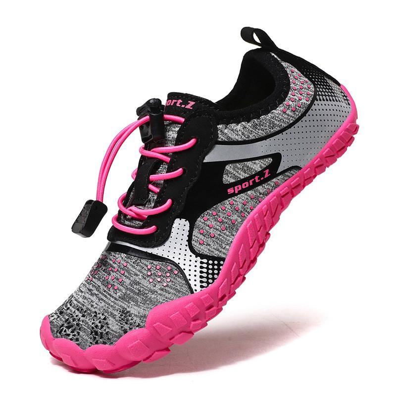 Kids Water Shoes Beach River Trekking Snorkeling Swimming Quick-Dry Mesh Barefoot Aqua With Rubber Sole