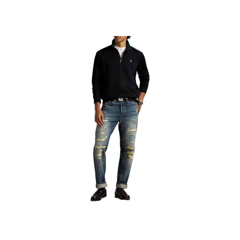 Polo Ralph Lauren FW25 Logo Half-Zip Long Sleeve Sweatshirt Men sweatshirt 710981468-001