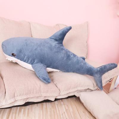 Stofftier Hai Spielzeug Große Größe Atmungsaktiv Nicht haarend Lebendig Stofftier Kissen Spielzeug für Sofa Dekoration