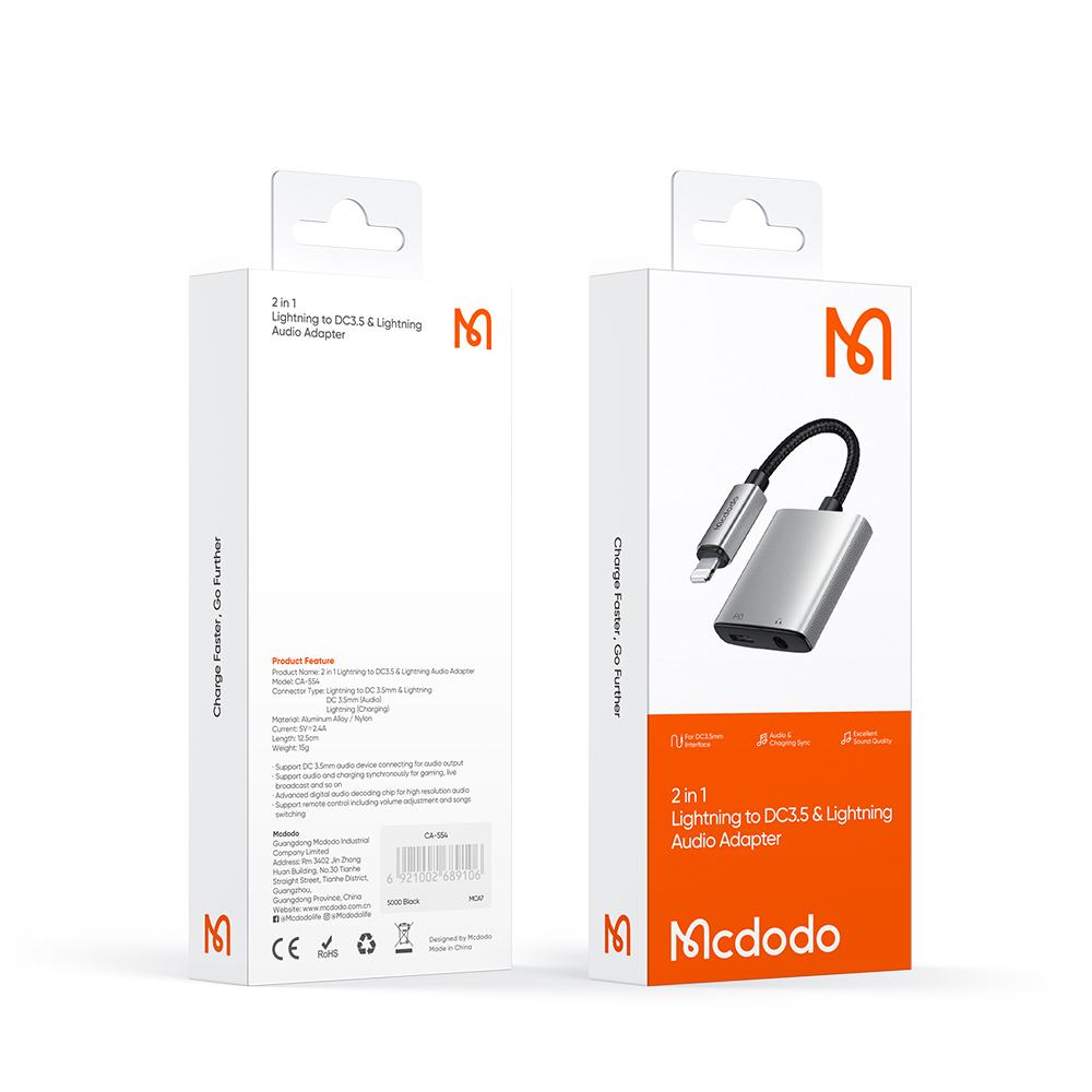 Mcdodo Adapter Lightning Mini Jack 3.5Mm Cable For Iphone 13 14