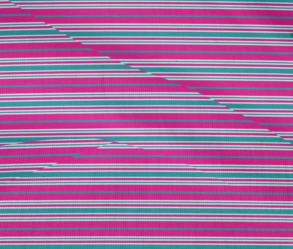 oneOone Cotton Flex Fuschia Pink Fabric Stripes Craft Projects Decor Fabric Printed By The Yard 40 Inch