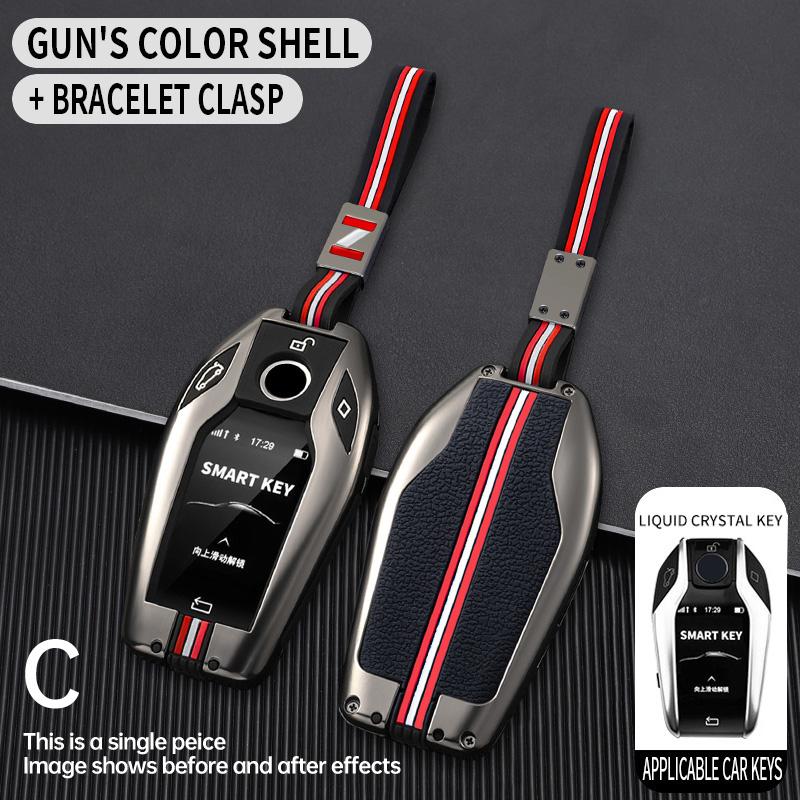 Zinc Alloy Car Key Case Cover Shell Fob For BMW G05 X5 G30 G12 G11 G32 G31 5 7 Series I8 I12 I15 G01 X3 G02 G07 Car Accessories