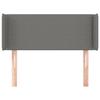 VidaXL Headboard with Ears Dark Grey 83x16x78-88 Cm Fabric3118603