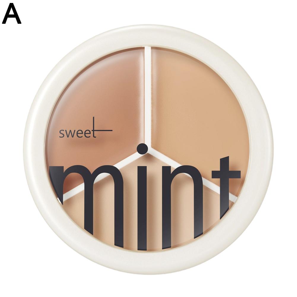 Tri-Color Concealer Palette Of Covers Dark Circles Lasting Makeup Cosmetics Face Face B9E6