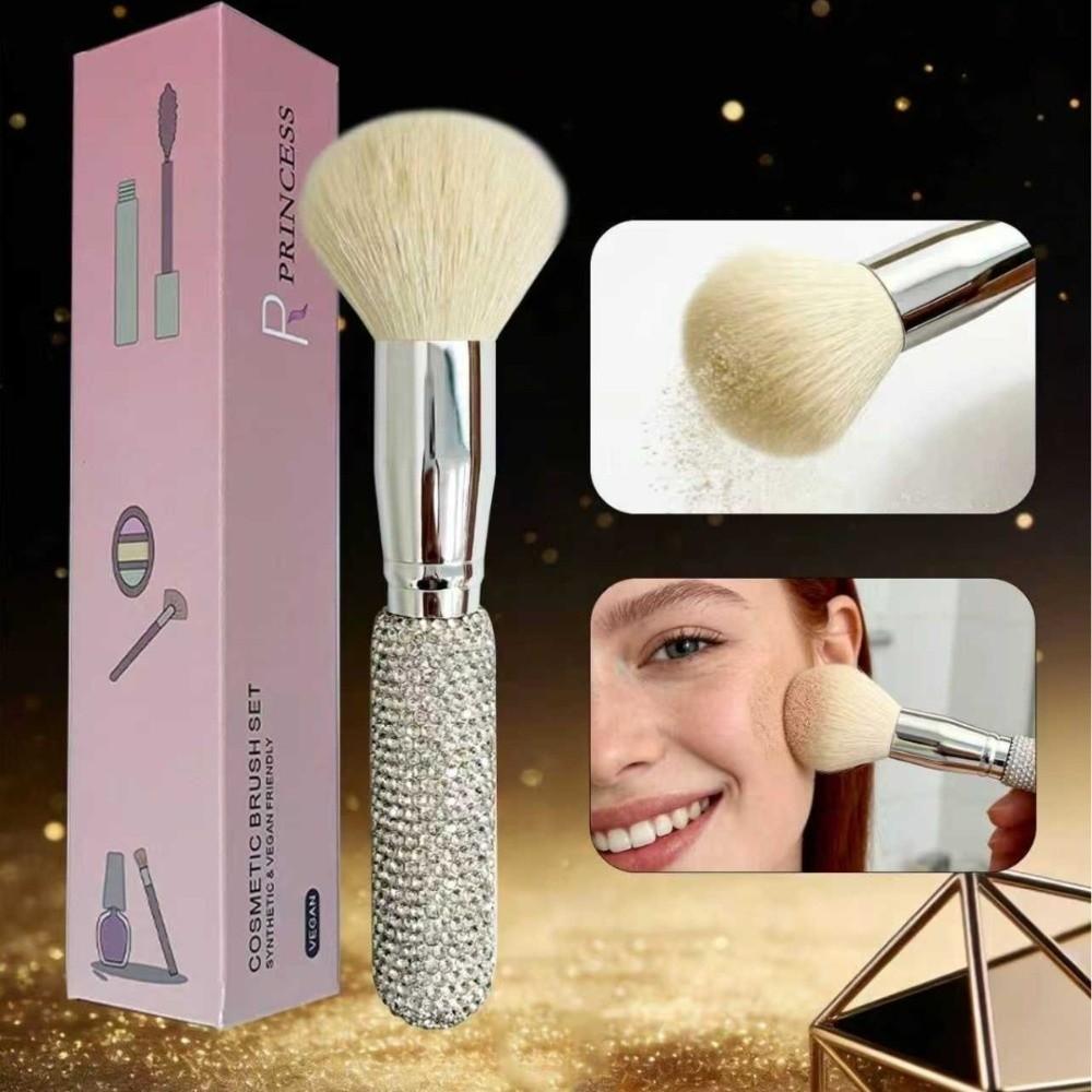 Diamond Embedded Blush Brush Dazzling Handle Multi-Functional Brush Beginners Use