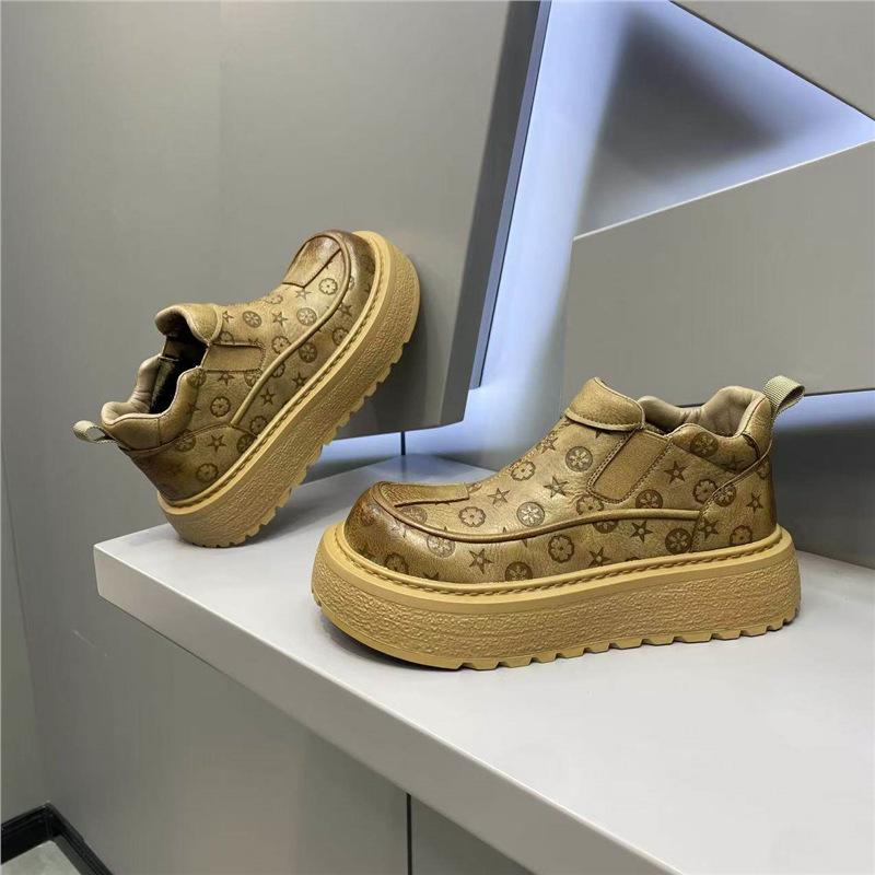 Single Cotton Printed Platform Casual Shoes Jk