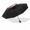 1pc Automagic Opening Umbrella with Demon Slayer Design, Portable Tri-Fold Structure, 8-Rib Iron Frame, Outdoor for Fans, Travelers, Daily Use, Gift I