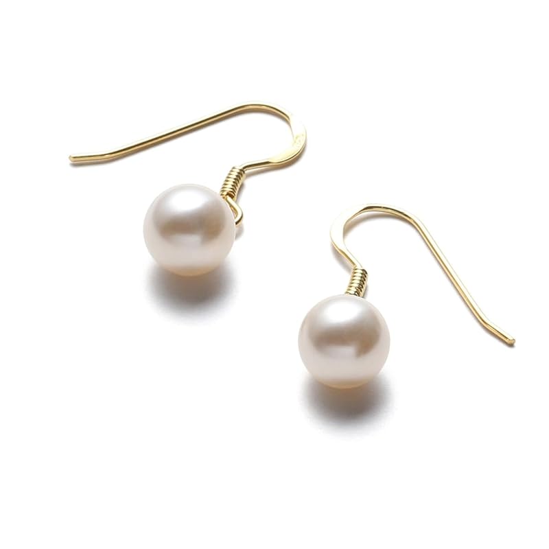 

[VOTRE COUTURE] Luxury domestic product pearl earrings grand premium pearl 4 color pearls hook earrings hanging sway design ladies gold cream white