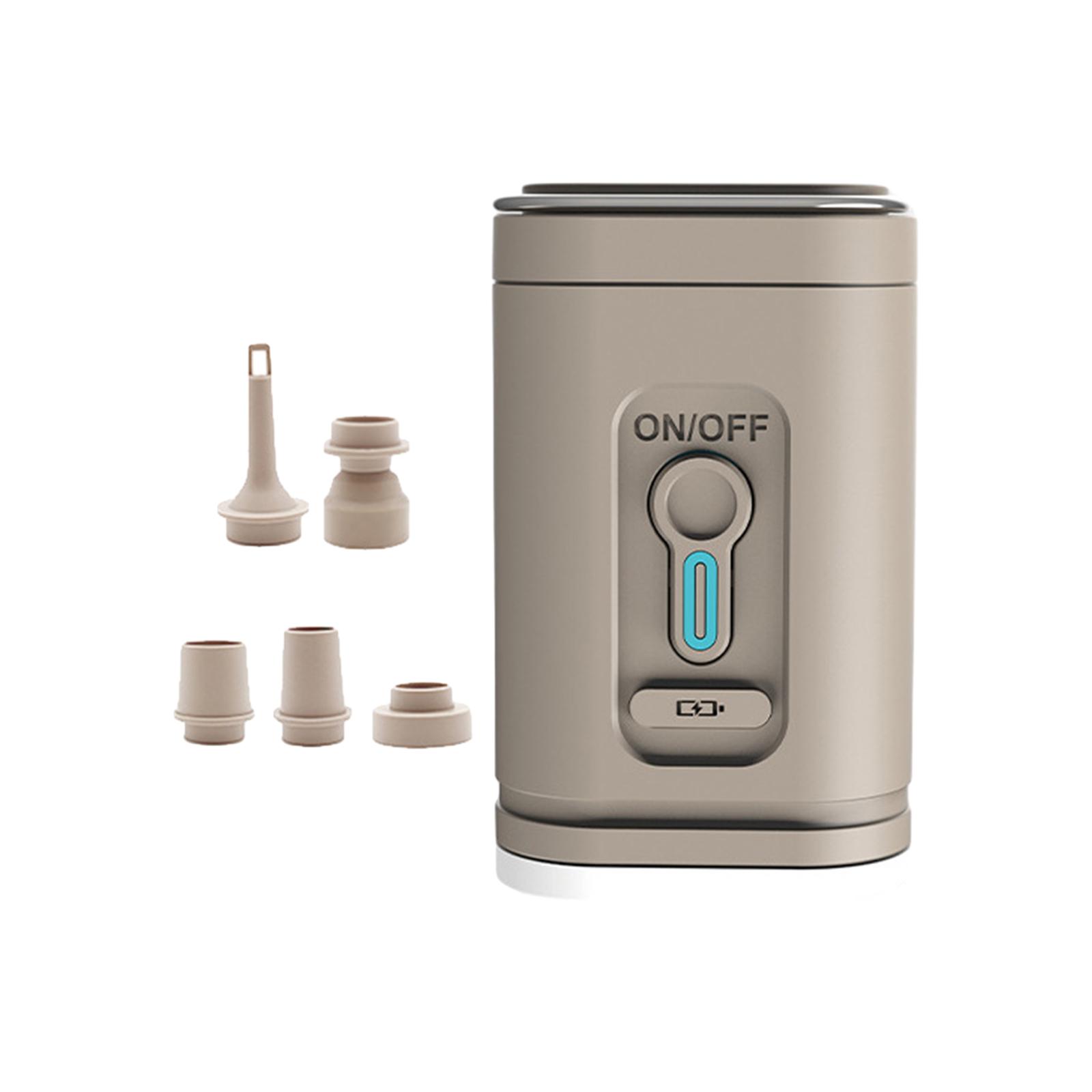 

Portable Air Pump Inflate and Deflate Air Pump USB High Power with 5 Nozzles