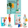 Wooden Cleaning Toy Set For Kids With Childrens Playhouse Role Play Fun