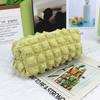 Soft Puff Pencil Case Large Capacity Pleated Pen Organizer Smooth Zipper Makeup Bag for School Travel Multi-Purpose Storage Pouch