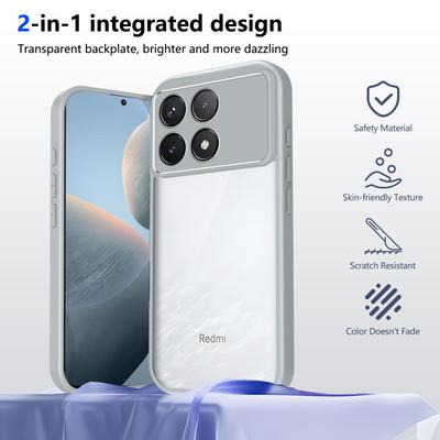 Pre puzdro Xiaomi Poco F8 Pro 5G s airbagom, nárazuvzdorný silikónový nárazník, priehľadný matný zadný kryt, tvrdé puzdro na telefón pre Poco F8Pro 2025