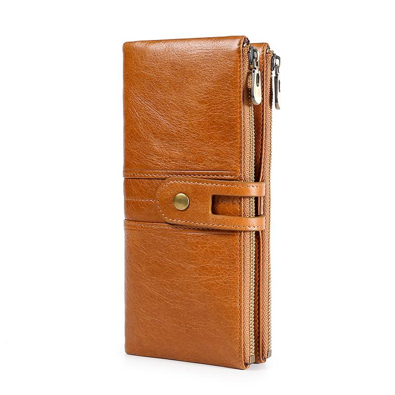 RFID Anti-Theft Pánská a dámská peněženka z pravé kůže & Klip na peníze